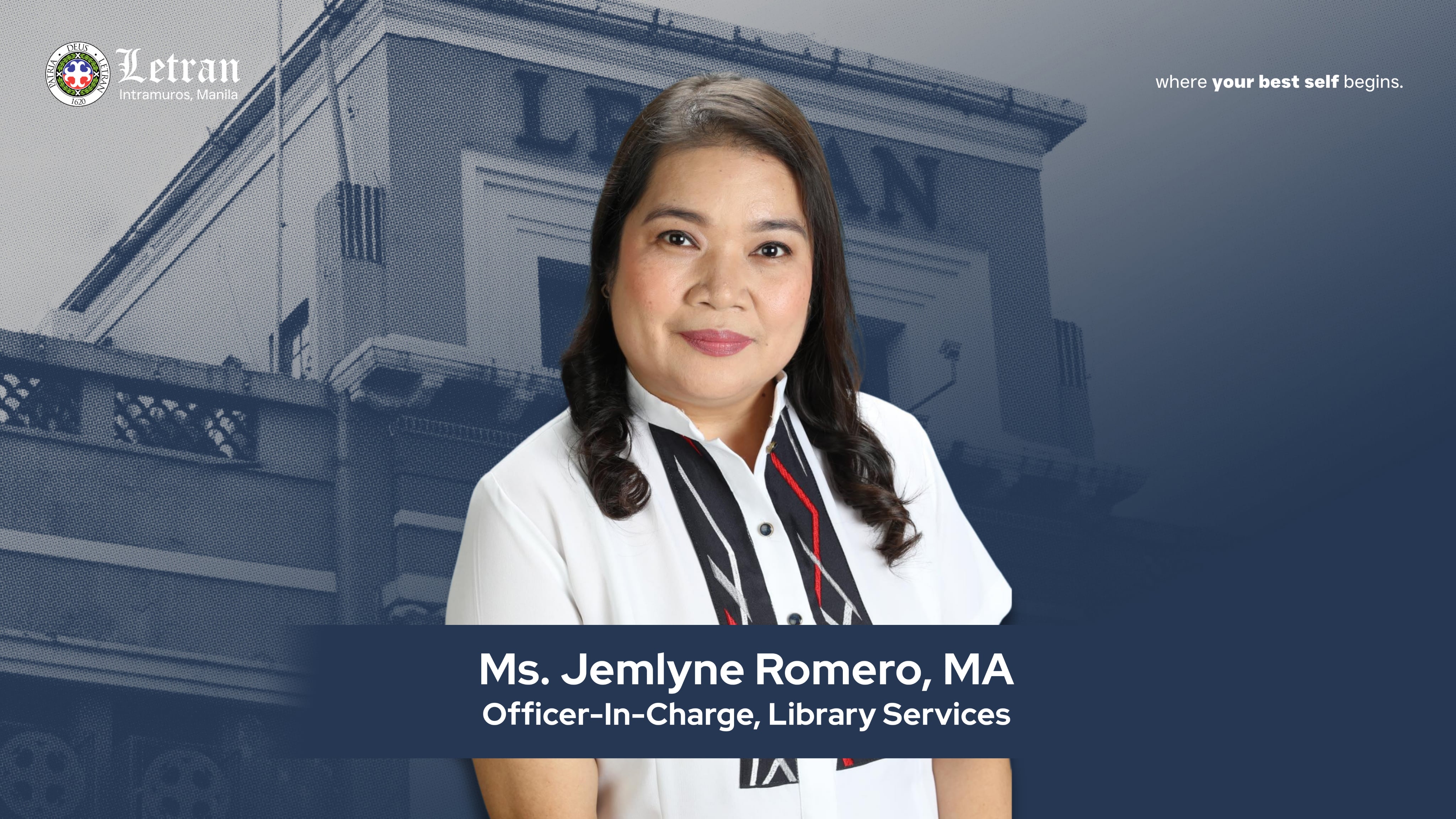 Letran Appoints OIC Chief Librarian for Second Semester AY 2025–2026