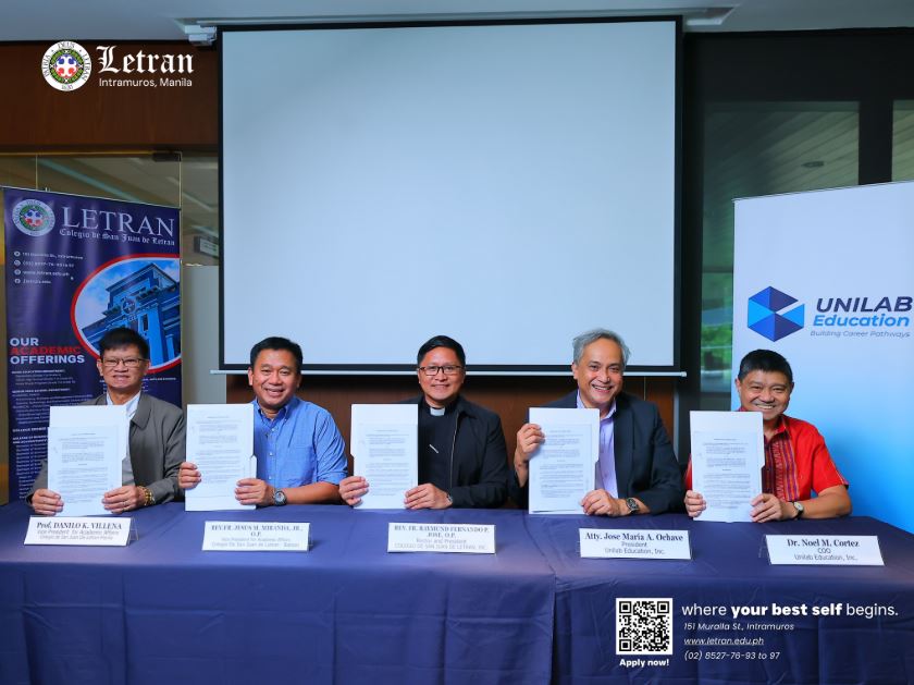 Colegio de San Juan de Letran Officially Partners with Unilab Education for Certifications, Upskilling, and STEM Lab Development for Letranites