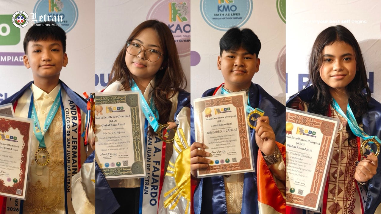 Letran Integrated Basic Education Department Wins Multiple Awards at the Koala Excellence Olympiad in Macau