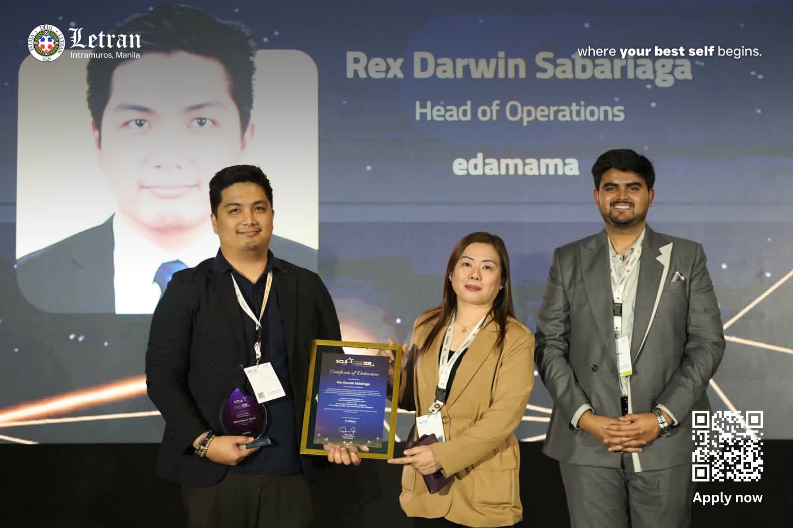 Letran Alumnus Rex Sabariaga Bags Top Honors at National Supply Chain Awards